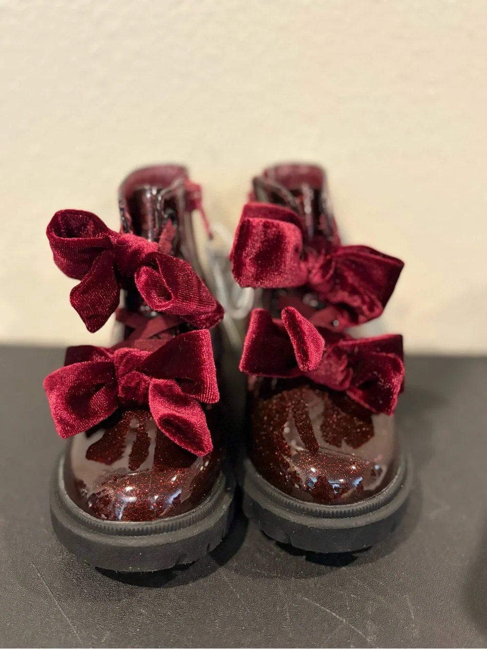 Toddler Estes Shimmer Combat Boots - Cat & Jack Size 7 NEW